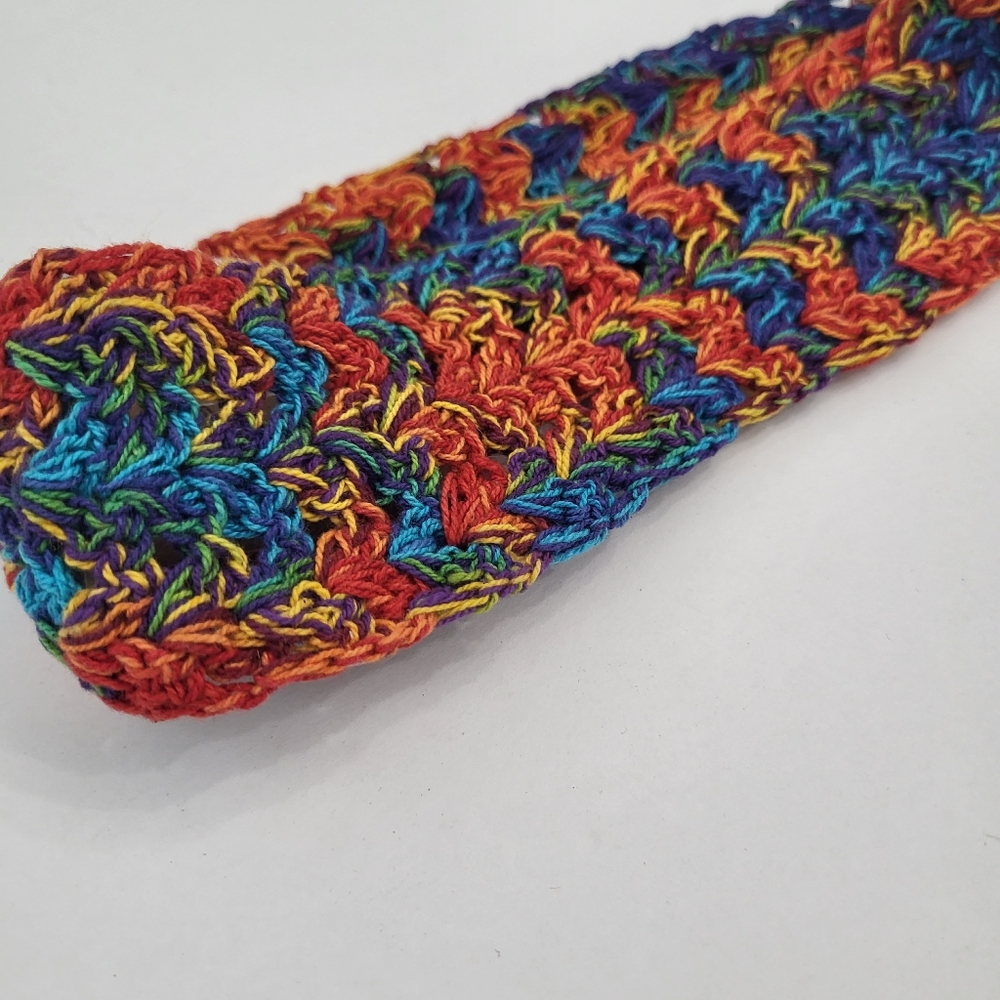 NWT Rainbow Headband Crochet Handmade Christmas Stocking Stuffer